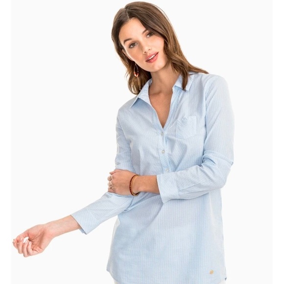 Southern Tide Seersucker Tunic - NWT - Picture 1 of 4
